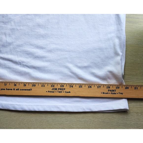 TOP/BLOUSE-CORAL BAY-White-Sleeveless-Rhinestones At Neckline-Size MED - Picture 10 of 10